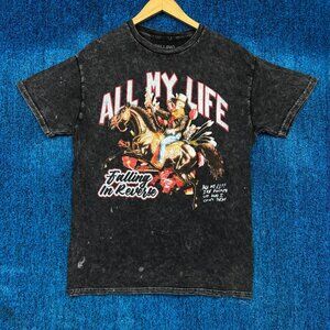 Falling in Reverse All My Life Rock Band Mineral Wash Tee Size Medium